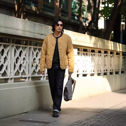 Thickened Cotton Padded Coat Men's All-match Retro Fashion Jacket