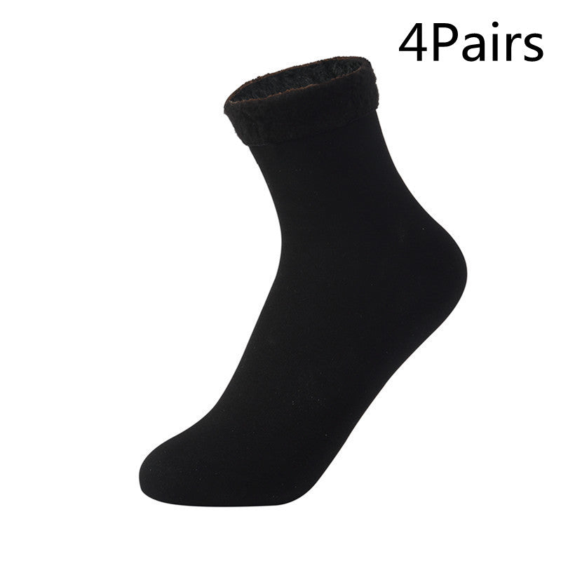 Women's Padded Velvet Warm Soft Medium Tube Socks