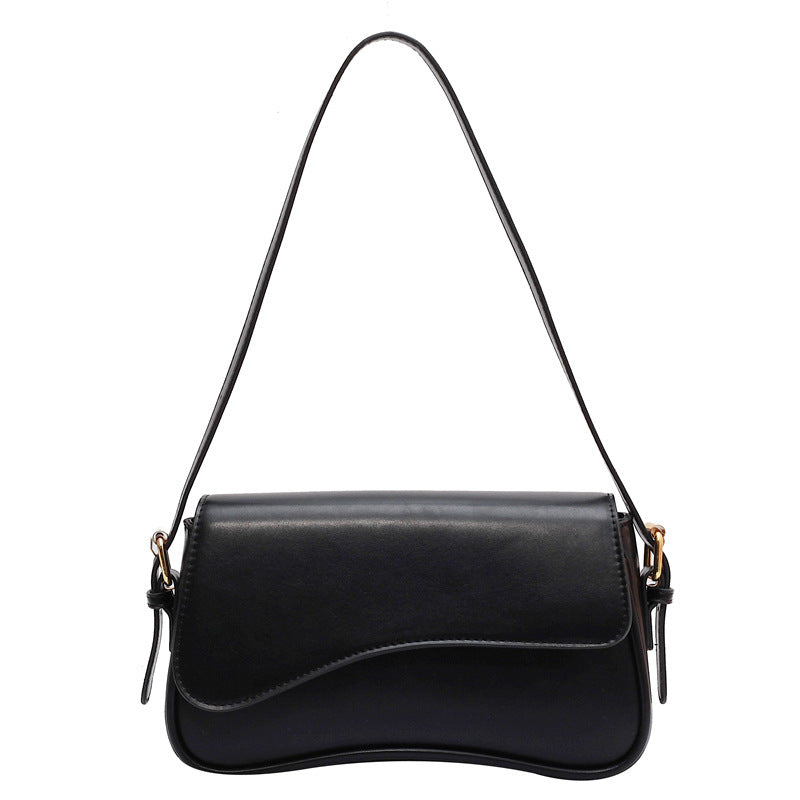 Flip Magnetic Snap Shoulder Messenger Bag Fashion Simple Portable Organ Bag