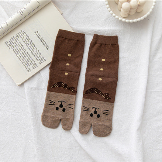 Women's Versatile Cartoon Tube Socks