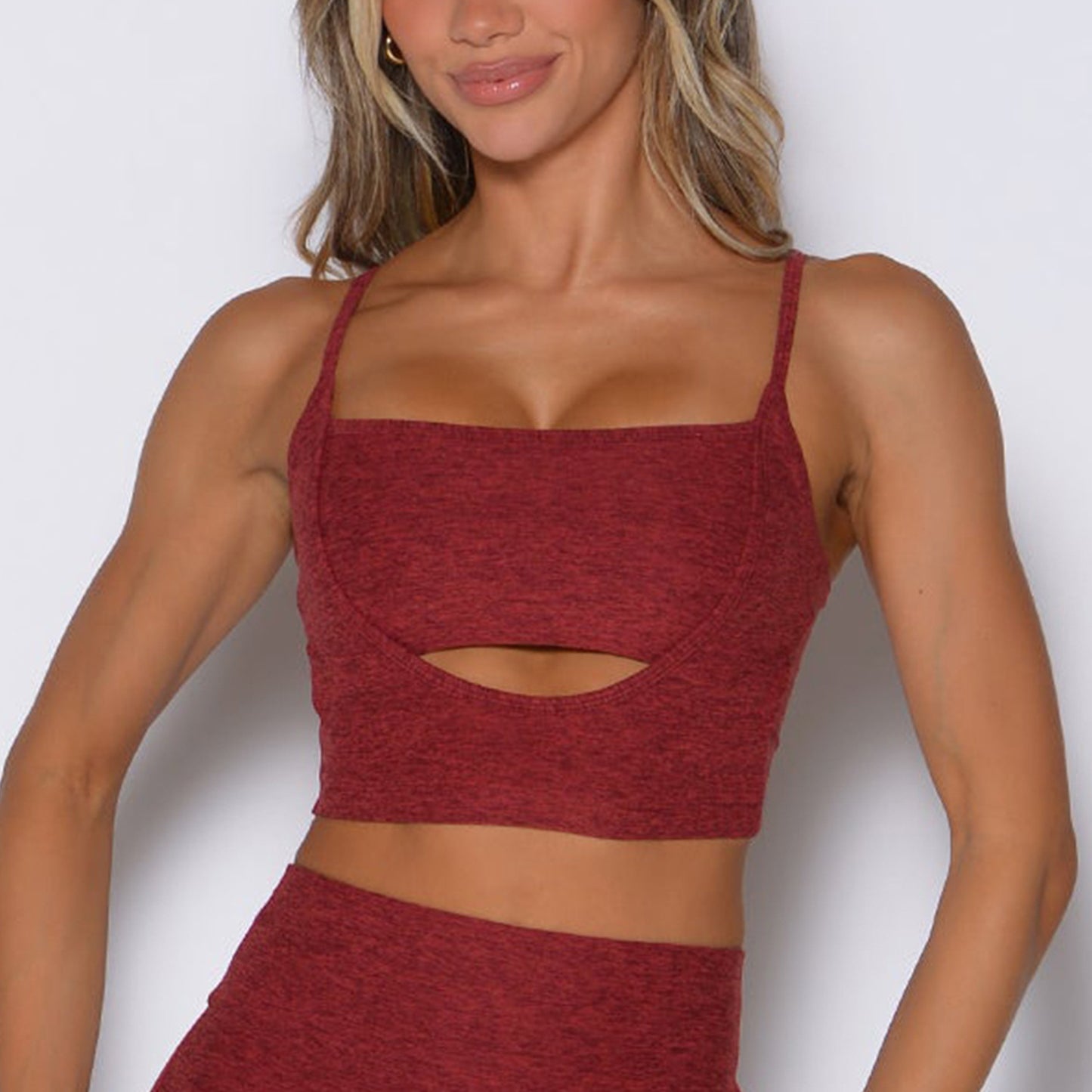 High-elastic Hollowed-out Fitness And Pilates Sports Bra