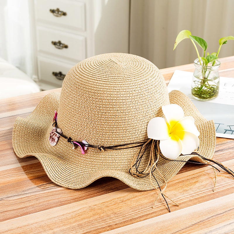 Versatile Sunscreen Beach Trip Summer Straw Hat Girl
