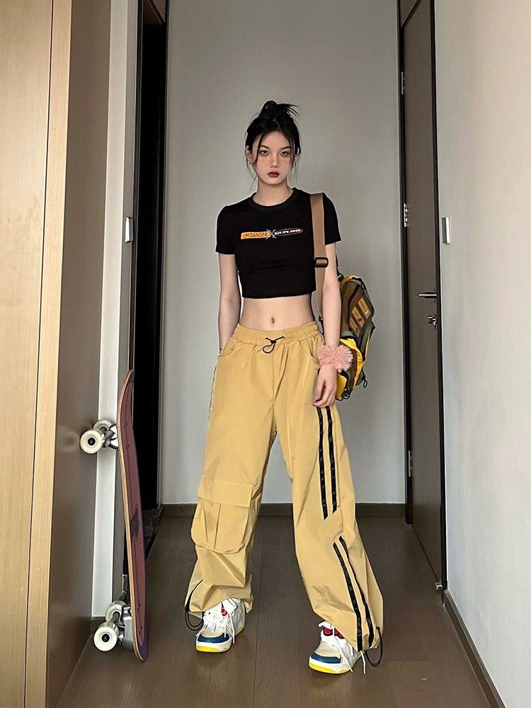 Loose Fitting High Waisted Sports Pants For Women