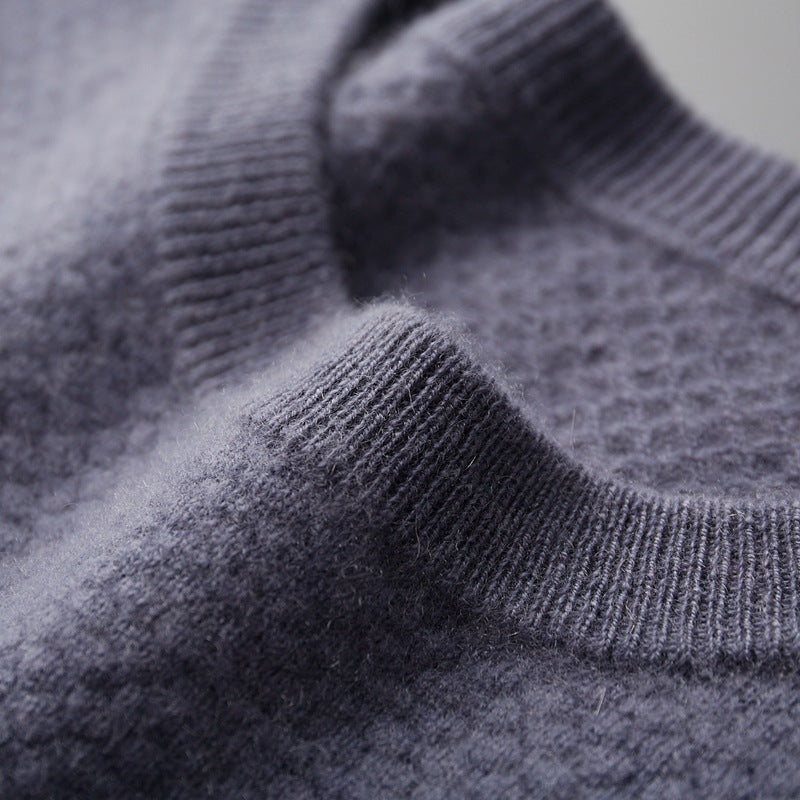 Herre EfterårVinter Business Casual Rundhalset Kashmir Sweater