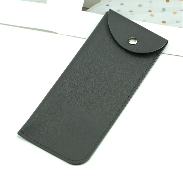 Glasses storage bag-PU leather-black-1 piece