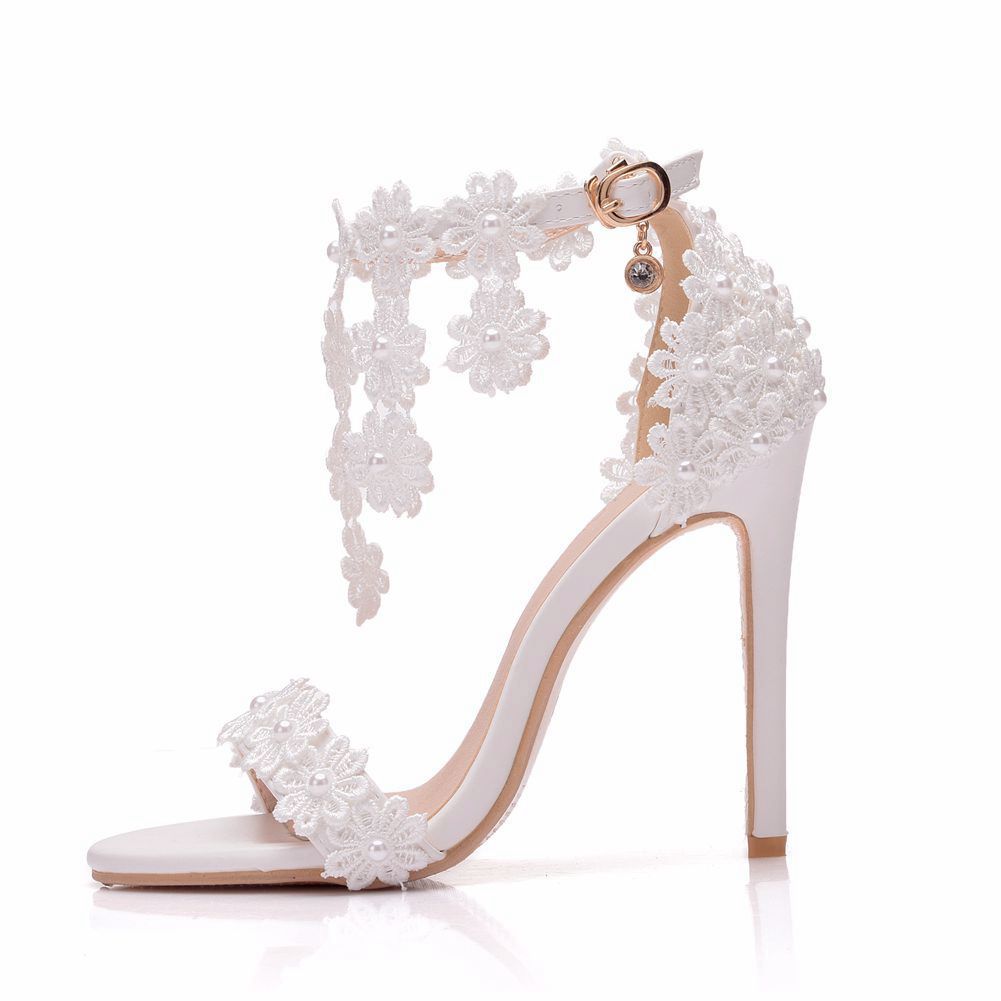Tassel Sandals White Word Buckle Shoes Fashion