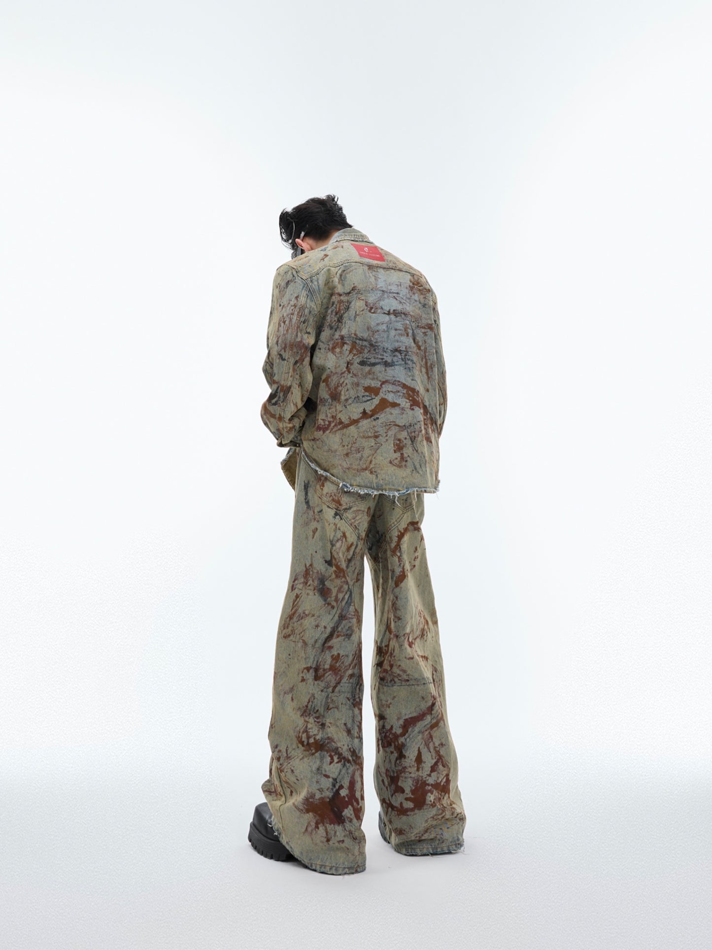 Heavy-duty Inkjet Jeans For Men And Women