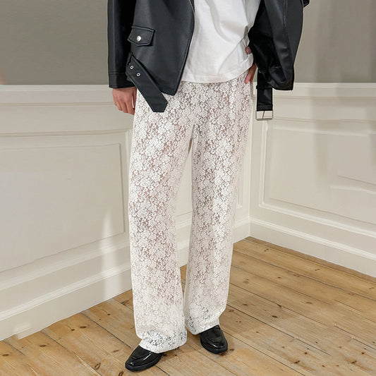 Women's Hollow Lace Trousers