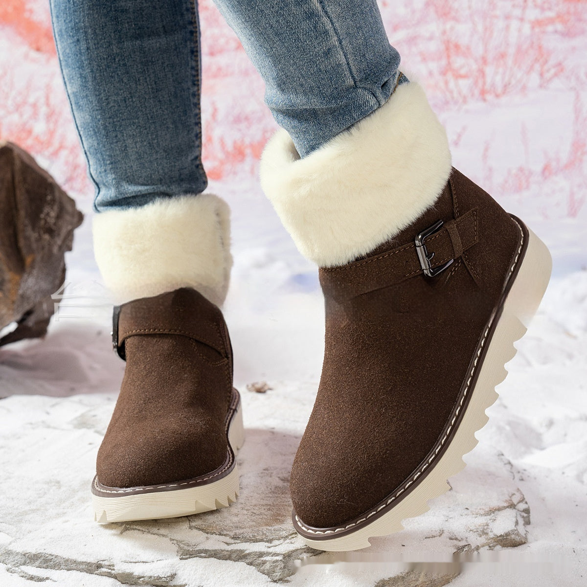 High Quality Middle Tube Platform Snow Boots