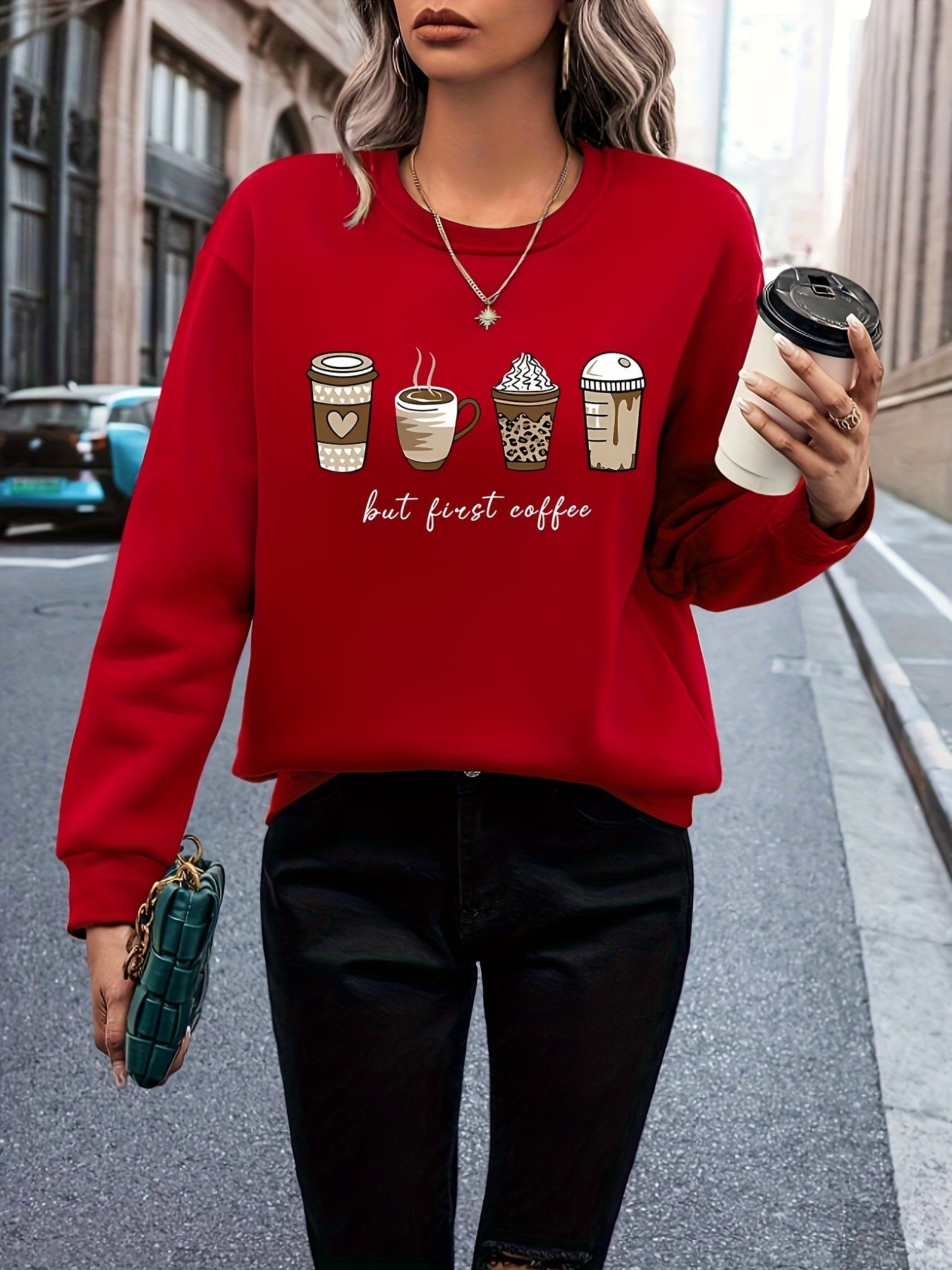 Europæiske og amerikanske plus size dametøj sweater