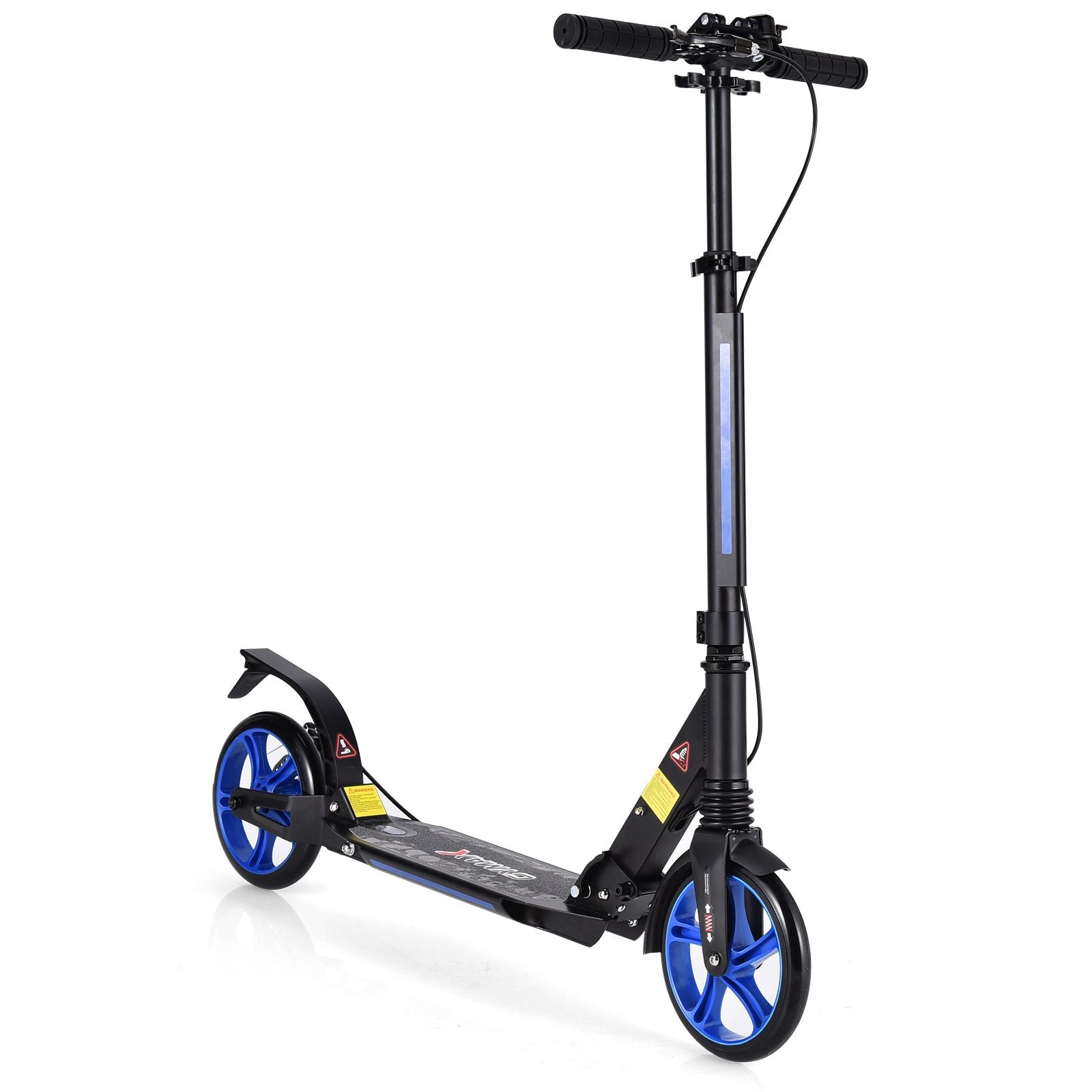 Klappbarer Kickscooter Mit Klingel & Ständer Höhenverstellbarer Scooter Roller Tretroller