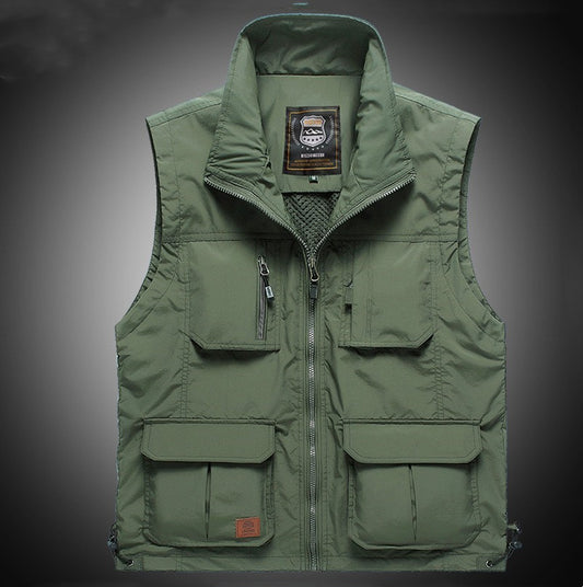 Outdoor Quick Drying Multi Pocket Casual Tank Top