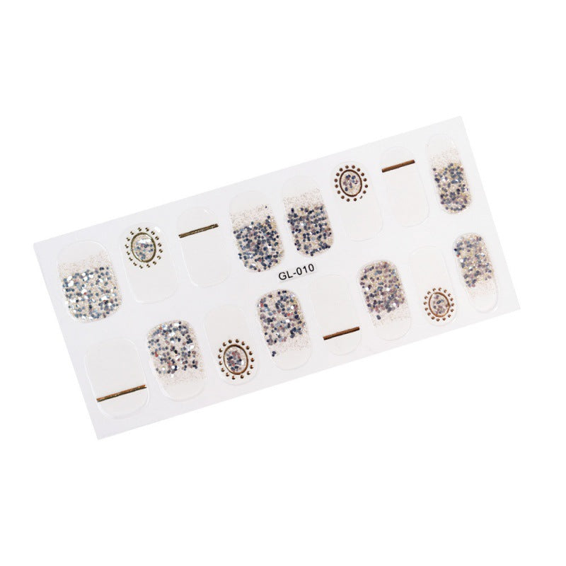 Gilding Cat's Eye Letter Color Nail Sticker