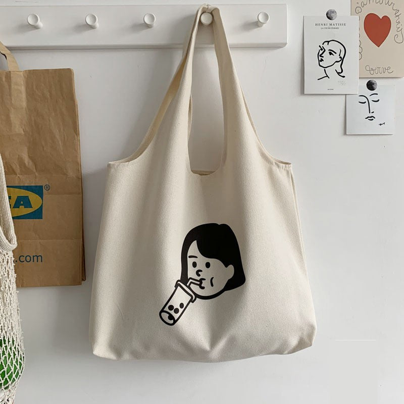 Japanese Simple And Versatile Literary Large Capacity Shoulder Bag