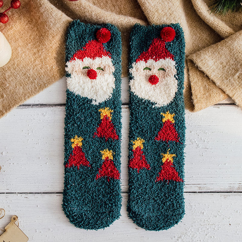 Fashion Floor Non-slip Christmas Socks