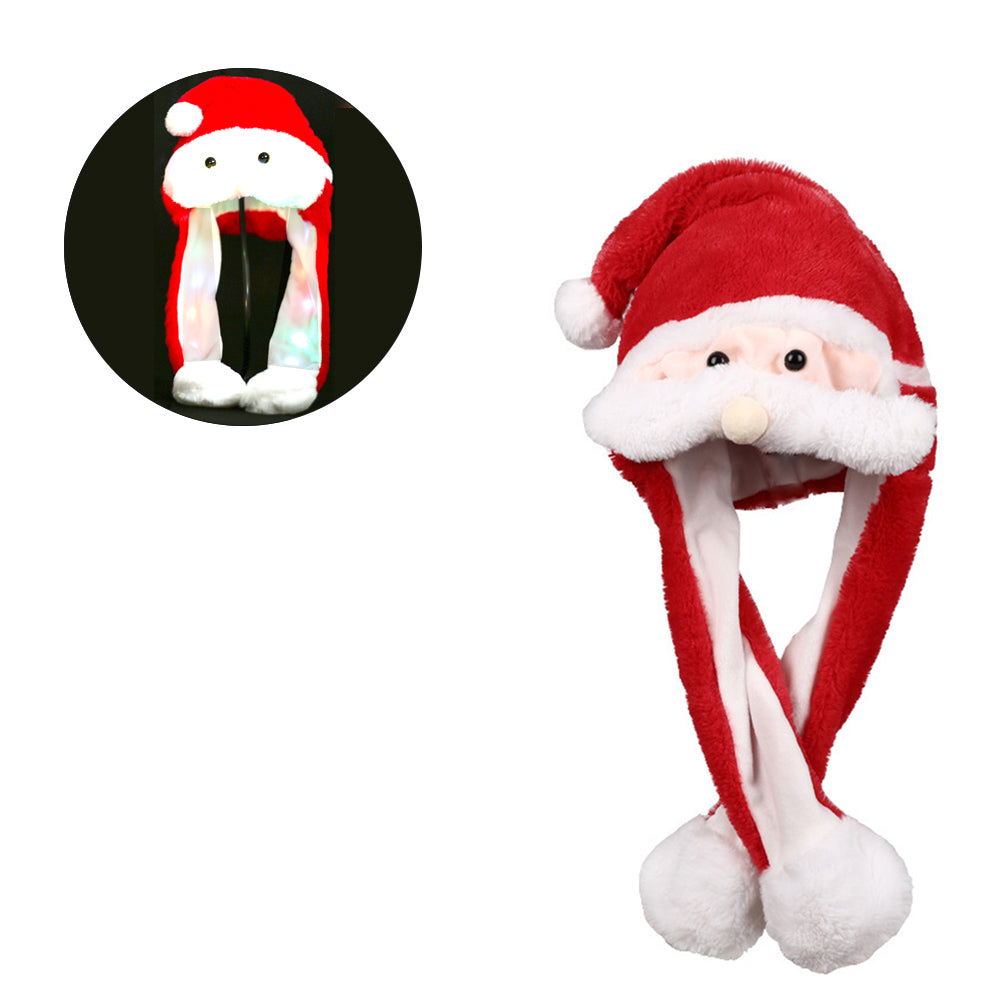 Christmas Hat Gift Led Light Newly Cute Bunny Plush Decor Gi