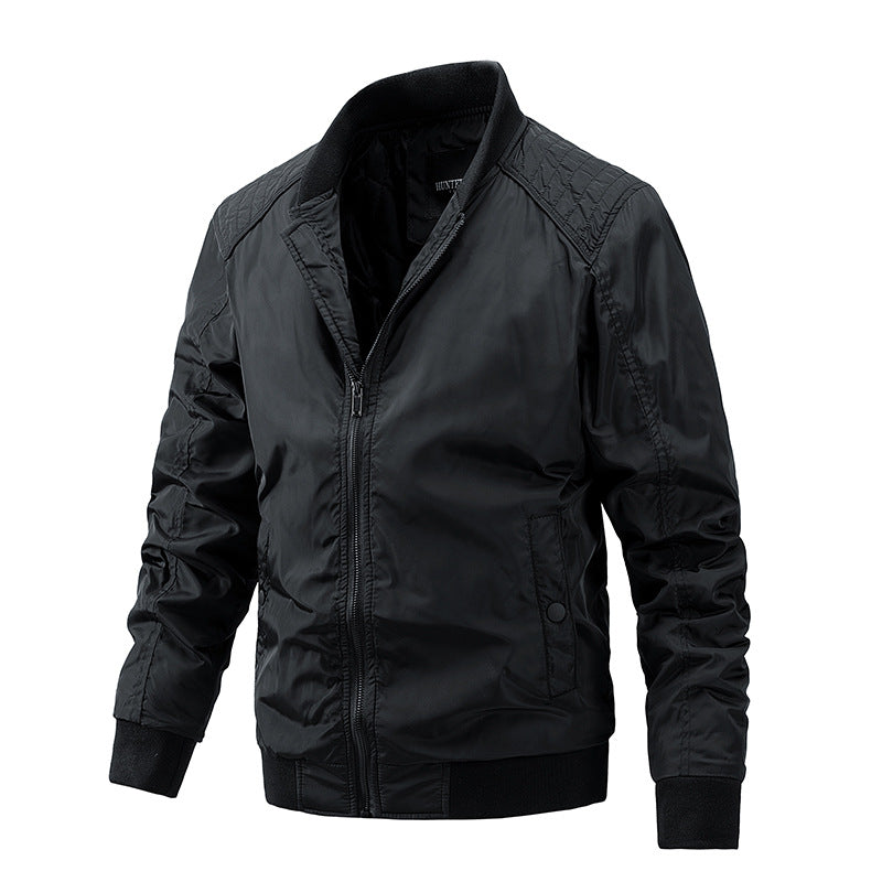 Collar Thin Cotton Slim Korean Fashion Men's Coat