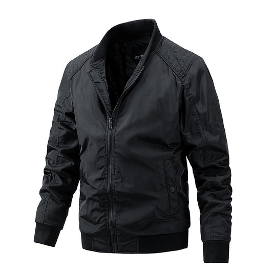 Collar Thin Cotton Slim Korean Fashion Men's Coat