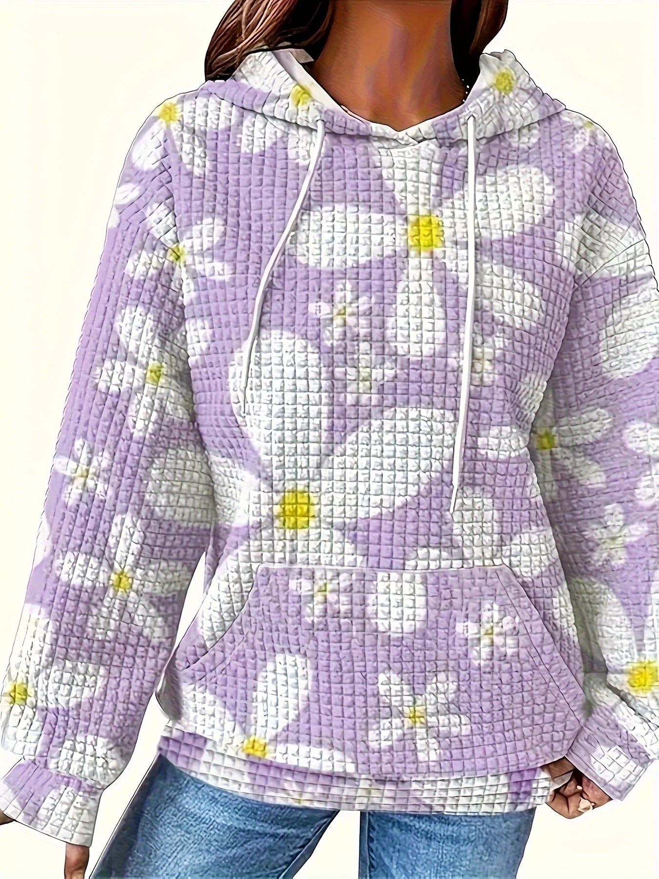 Hooded Sweatshirt Digital Printing Casual Women's Hooded Sweatshirt
