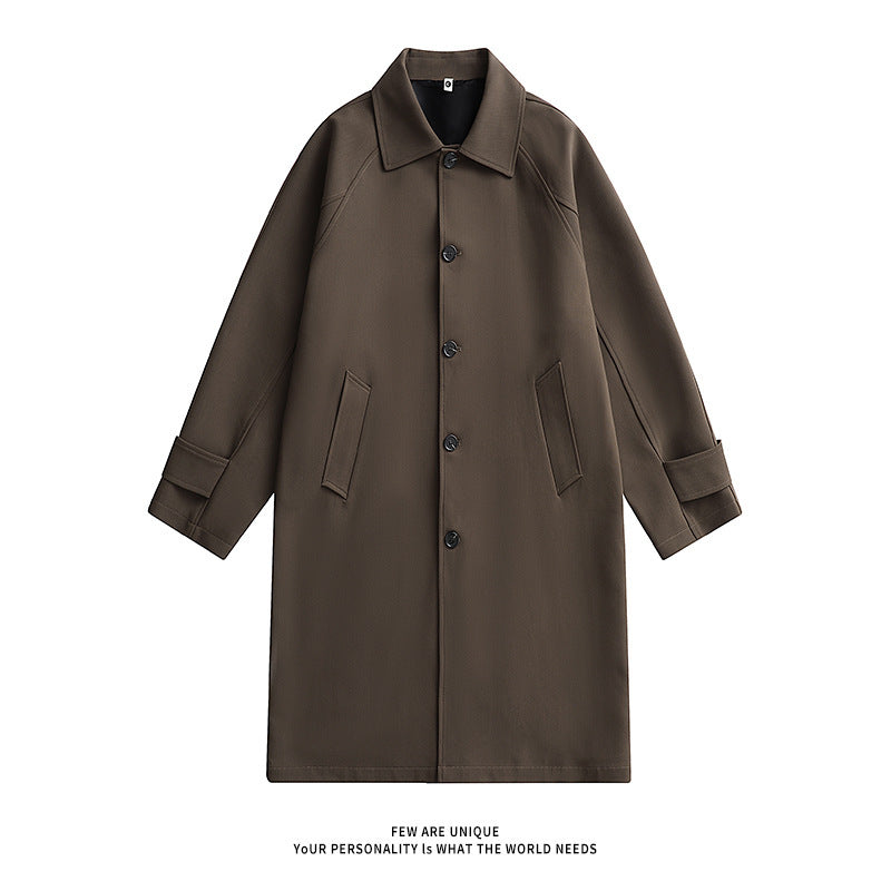 Fashionable Coat, American, British, Retro And Simple Mid-length