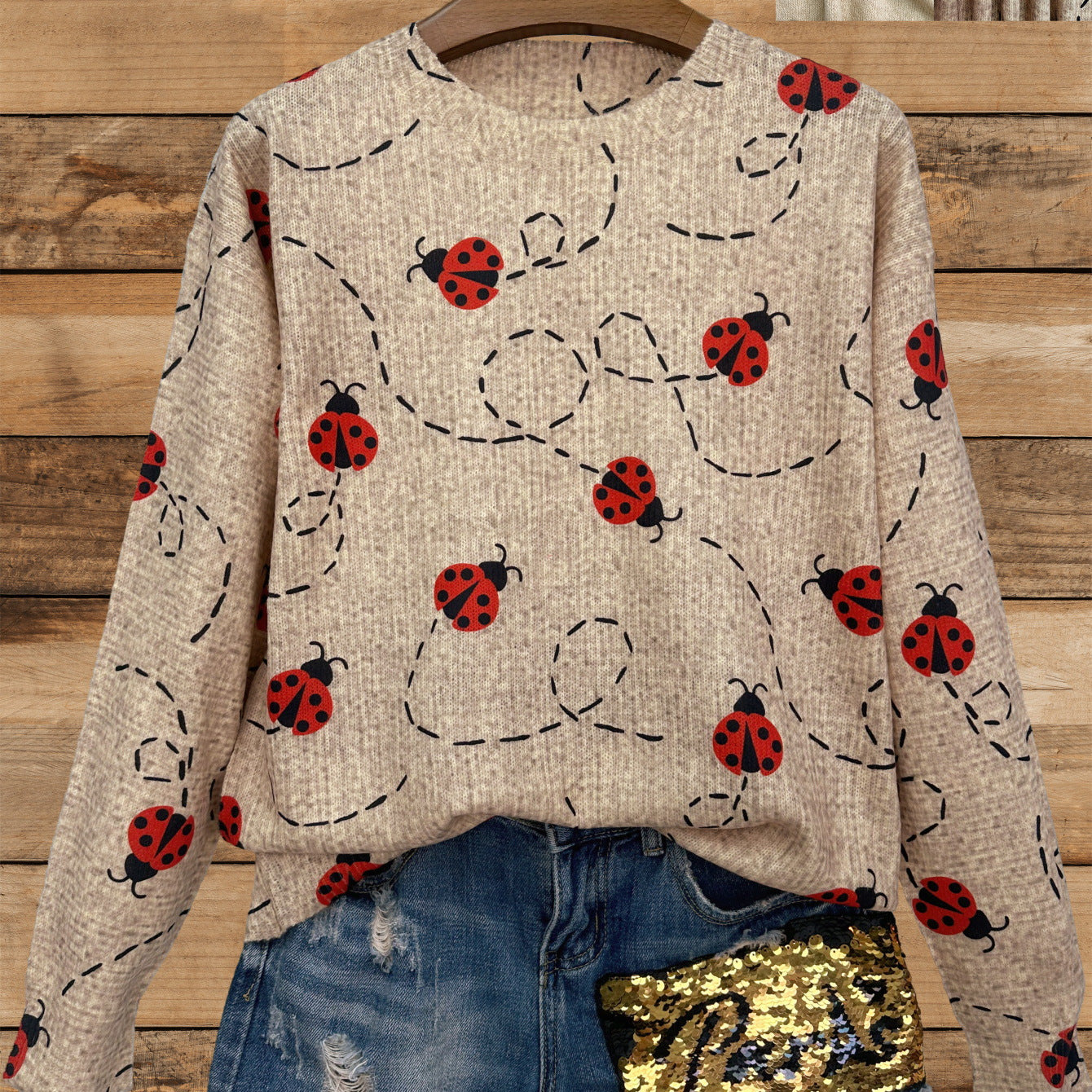 Women's Autumn Long Sleeve Knitted Loose Top