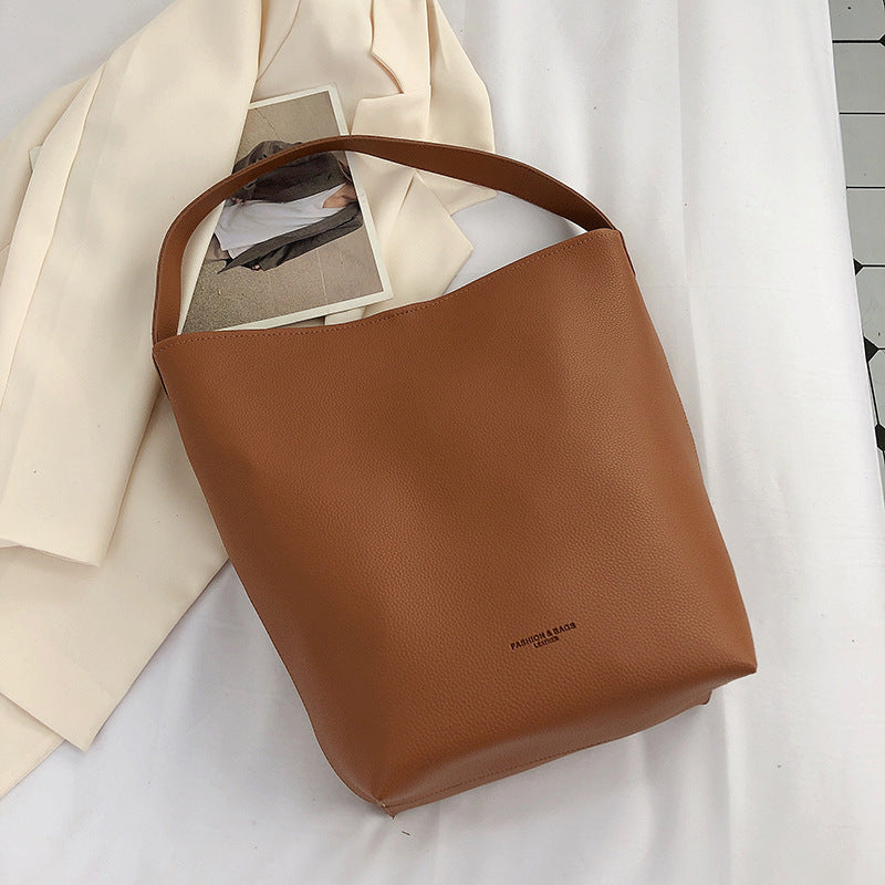 Female Simple Senior Sense Bucket Bag
