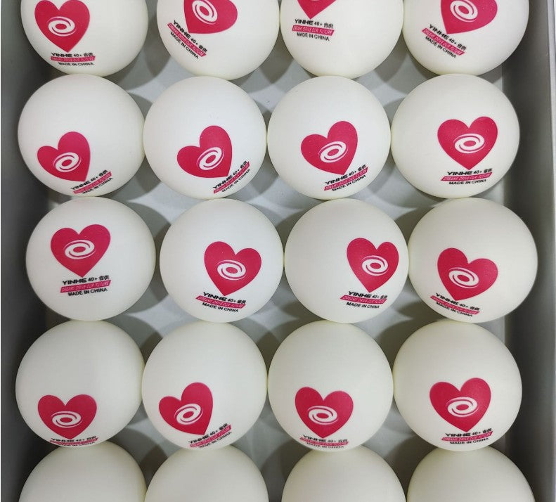 Galaxy Red Heart Province For Training Table Tennis Club Training Ball