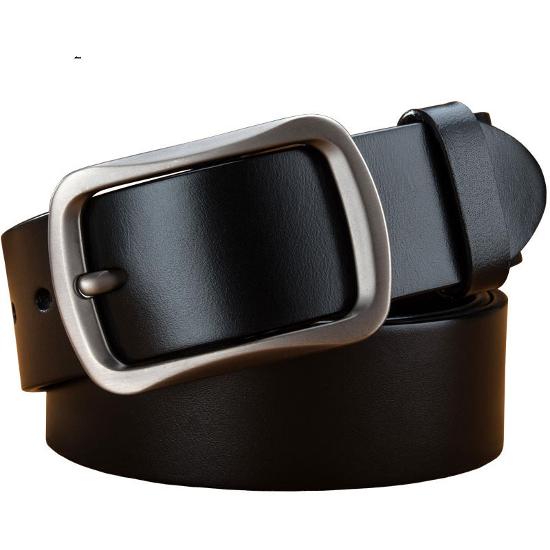 Men's Plus Size Casual First Layer Cow Leather Belt