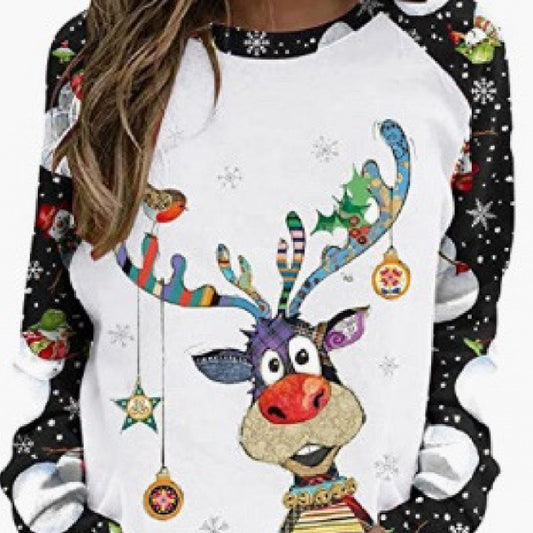 Women's Casual 3D Digital Printing Sweater