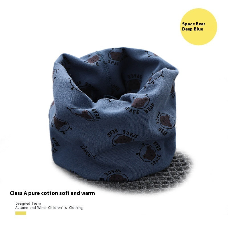 Cotton Autumn And Winter Windproof Warm Cartoon Bandana