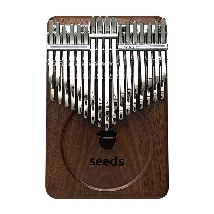34-tone Double-layer Chromatic Walnut Plate Finger Piano