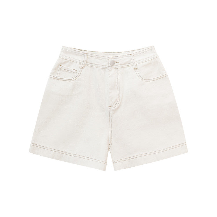 Women's Casual Workwear Contrast Trim Wide Leg Shorts