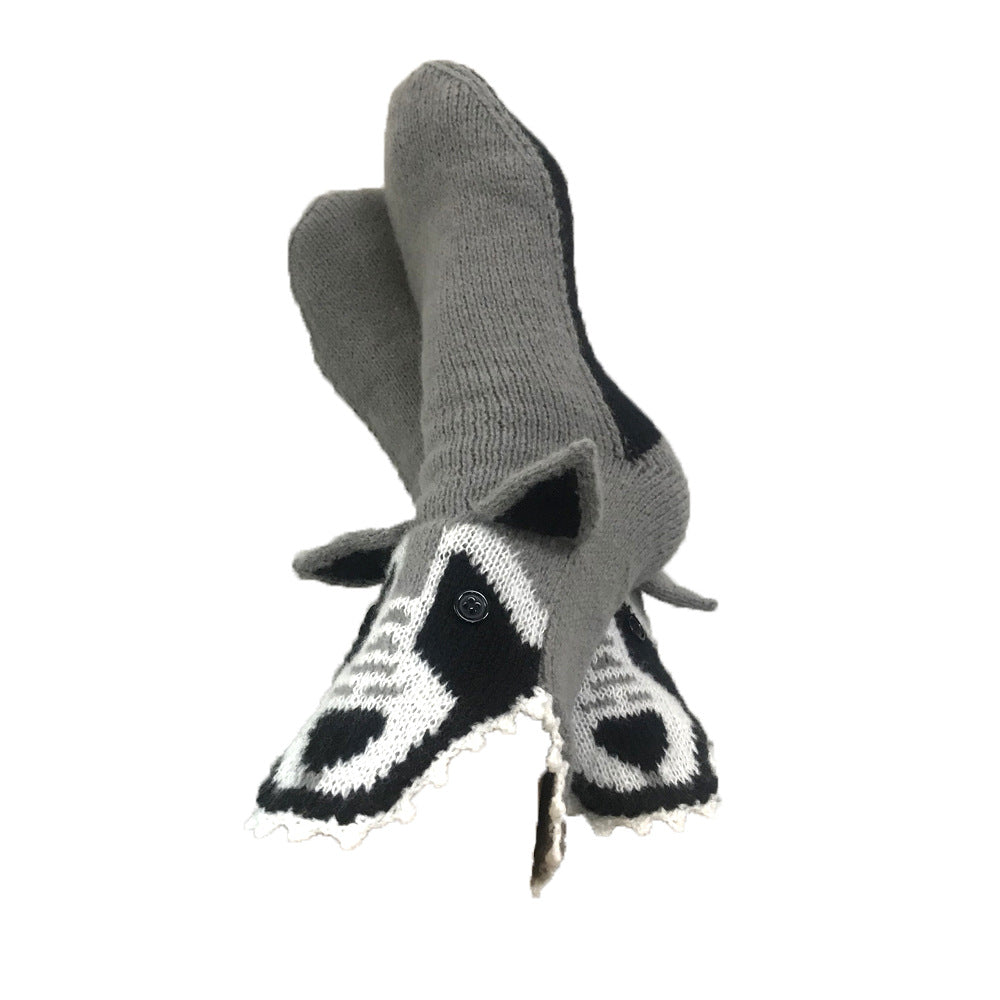 Three Dimensional Cartoon Animal Warm Home Woolen Socks