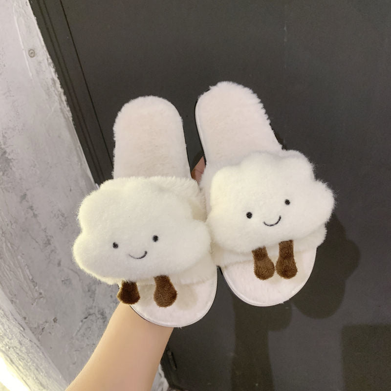 Lady Slippers Cartoon Lovely Home Cotton Leisure