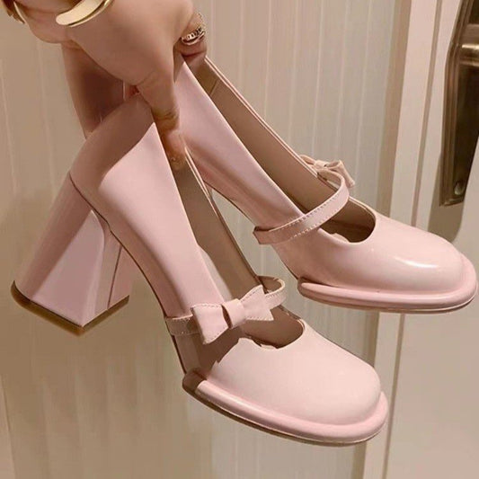 Women's Fashion Spring New Chunky Heels