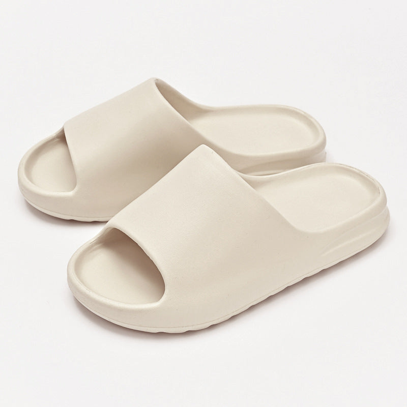 Women's Thick Sole Heightened Solid Color Slippers