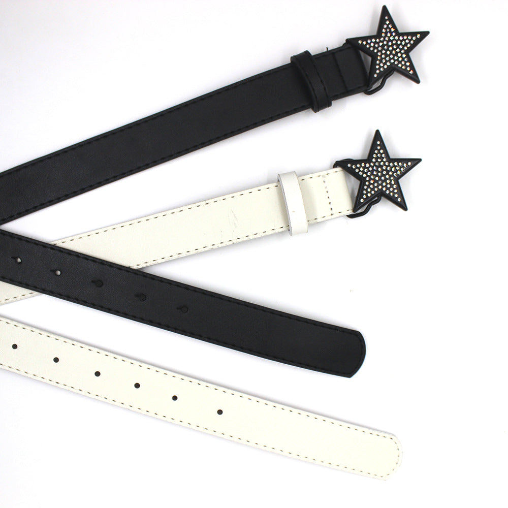 Women's Vintage Fashion Jeans Star Belt