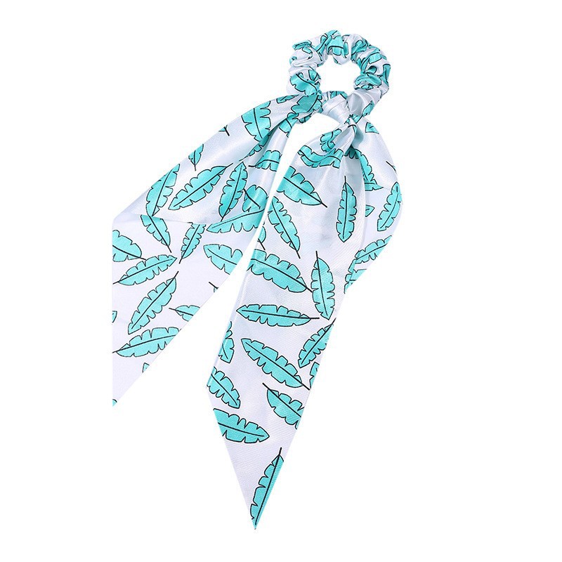 Fashion Long Streamer Printed Fabric Tie Hair Accessory For Ponytail Tie-up Hair Top Cuft