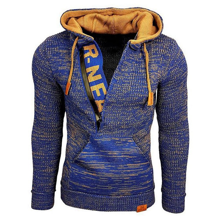 Sweater Hooded Pullover Long Sleeve Knit Jacket