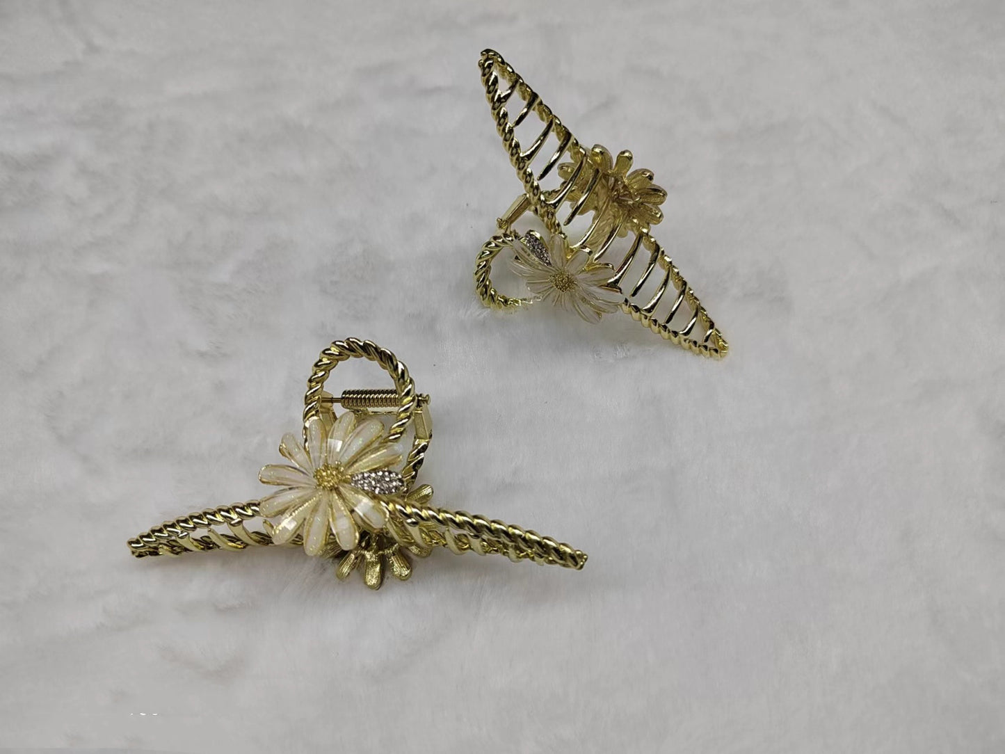 Simple Snowflake Flower Temperament Hairpin Girl Feeling