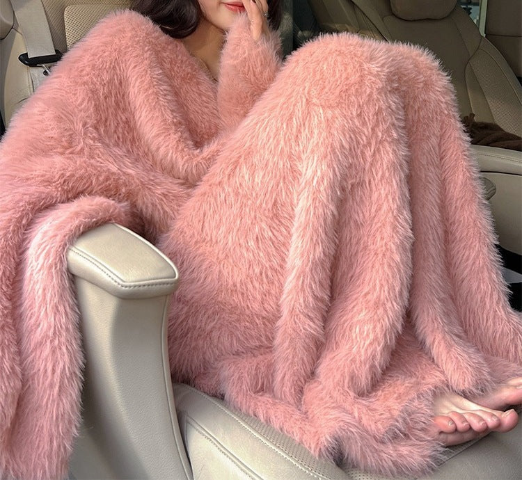 Socialite-style Soft Cuddly Sweater Dress For Women Autumn Winter