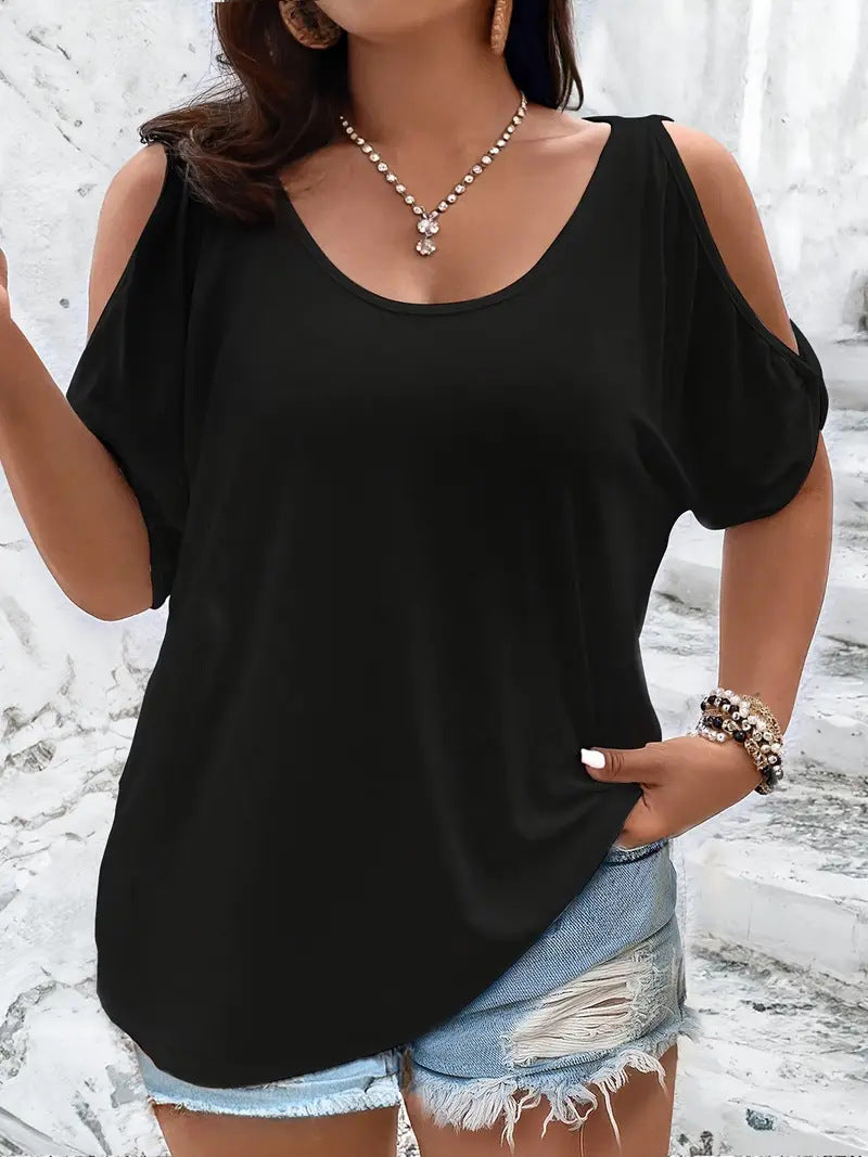 Europæisk og amerikansk mode elegant T-shirt