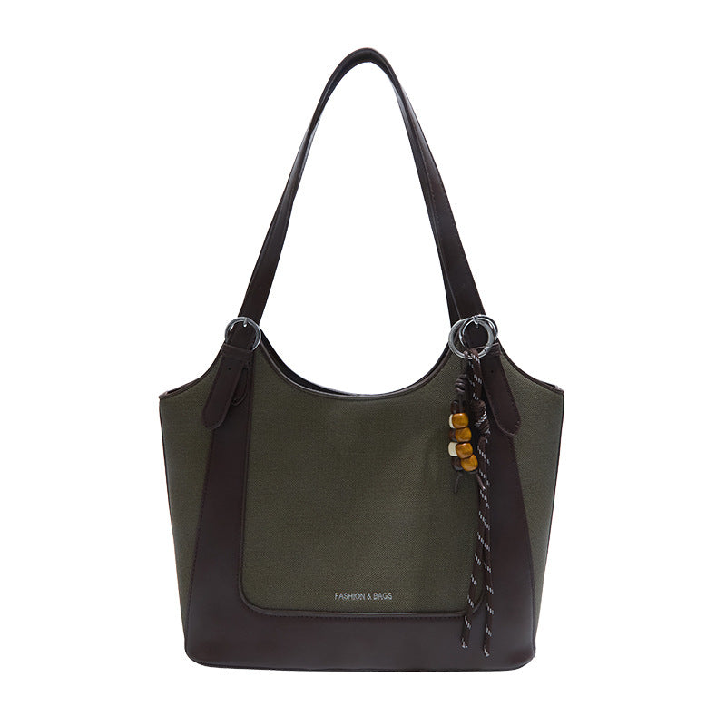 Womens Retro Commuter Tote Shoulder Bag