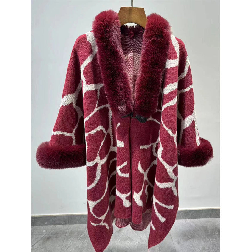 Thick Warm Extended Cape Loose