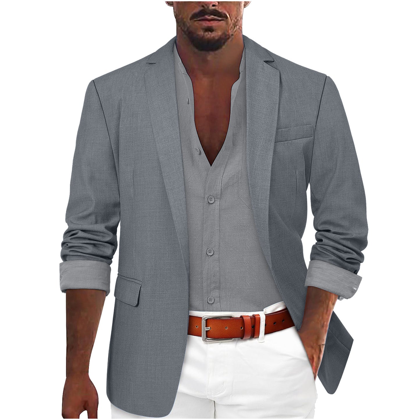 Men's Leisure Suit Fashion Personality Coat