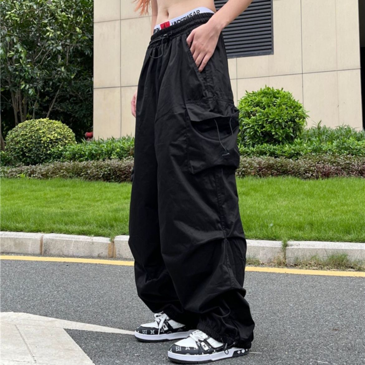Cargo Pants Hip Hop Loose Couple Wide Leg Casual