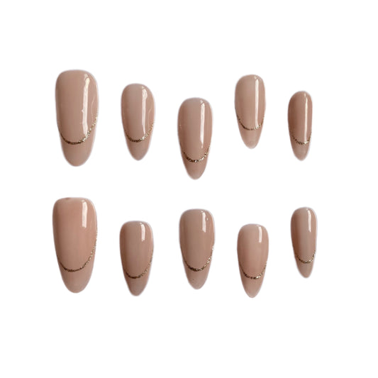 Almond French Finished Manicure