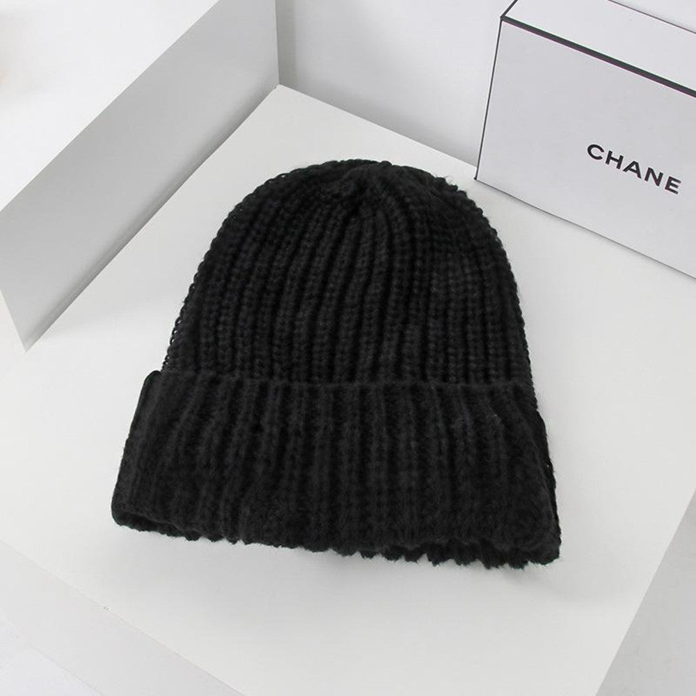 Women's Huge Wool Knitted Hat With Big Circumference
