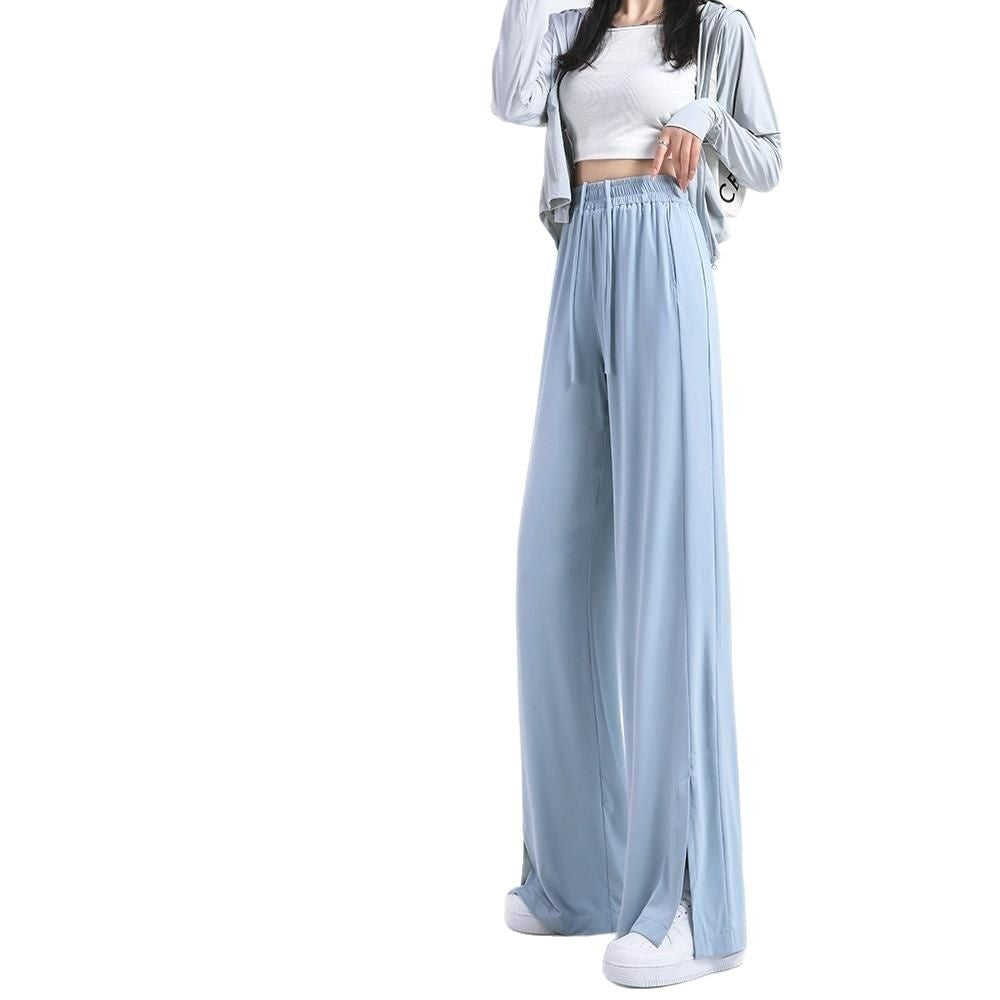 High Waist Drooping Straight Wide-leg Pants Versatile Slimming Loose
