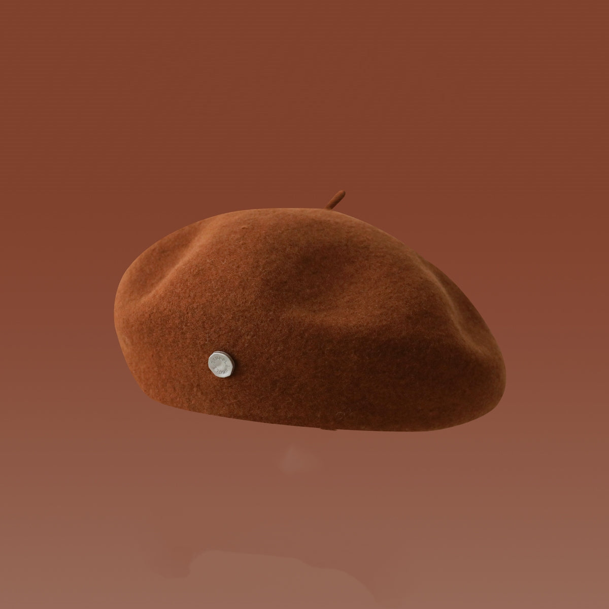 Snavset orange baret i uld til piger efterår og vinter